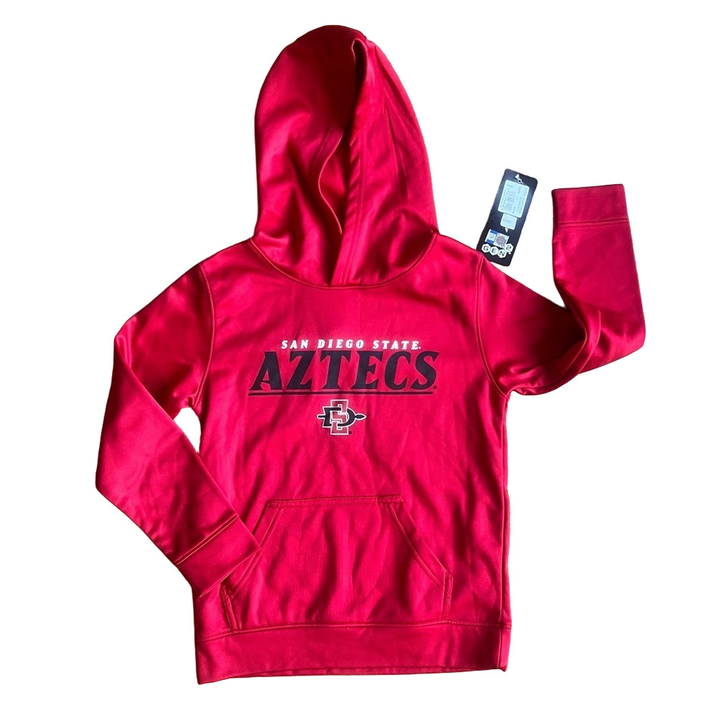 Gen2 NEW Youth San Diego State Aztecs Red Hoodie Size Large aka 7 #B2483